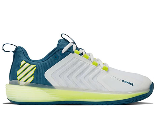 K-Swiss Ultrashot 3 (M) (White/Teal) 3 K-Swiss Ultrashot 3 (M) (White/Teal)
