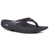OOFOS OOlala Thong Sandal (W)(Black) -Pickleball Shop JOW3 BLK 1