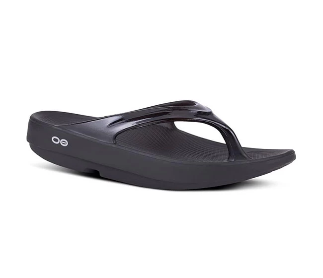 OOFOS OOlala Thong Sandal (W)(Black) 3 OOFOS OOlala Thong Sandal (W)(Black)