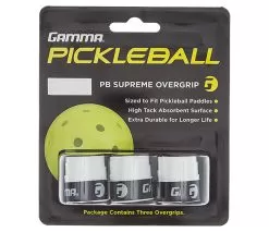 Gamma Pickleball Supreme Overgrip (White) (3x)