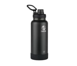 Takeya Actives Insulated Water Bottle W/Spout Lid (32oz) (Onyx)