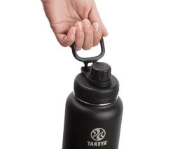 Takeya Actives Insulated Water Bottle W/Spout Lid (32oz) (Onyx) -Pickleball Shop QTAK0 BLK 3