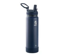Takeya Actives Insulated Water Bottle W/Straw Lid (24oz) (Midnight)
