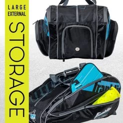 Franklin Pro Series Pickleball Bag (Black/Blue) -Pickleball Shop VFPS3 BLK BLU 5