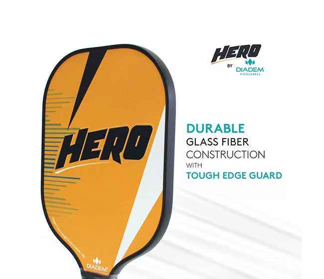 Diadem Hero Pickleball Paddle (Orange) 4 Diadem Hero Pickleball Paddle (Orange) - Image 2
