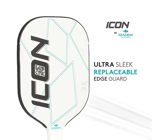 Diadem Icon Lite Weight Pickleball Paddle (White) 4 Diadem Icon Lite Weight Pickleball Paddle (White) - Image 2