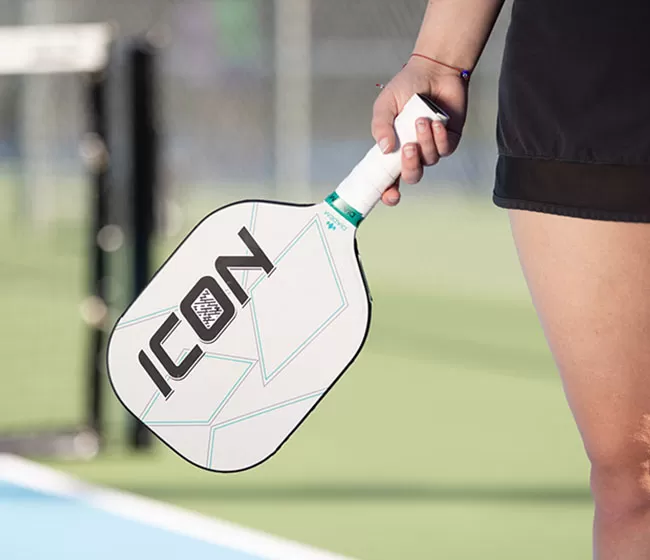 Diadem Icon Mid Weight Pickleball Paddle (White) 5 Diadem Icon Mid Weight Pickleball Paddle (White) - Image 3
