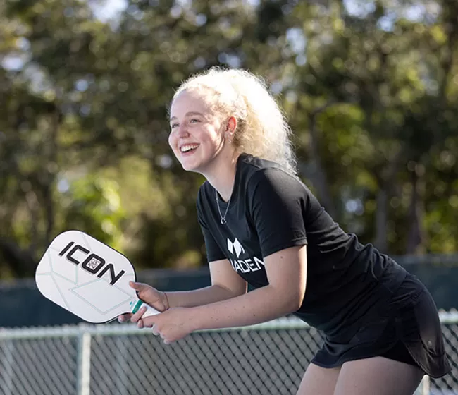 Diadem Icon Mid Weight Pickleball Paddle (White) 6 Diadem Icon Mid Weight Pickleball Paddle (White) - Image 4