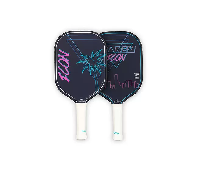 Diadem Icon Mid Weight Pickleball Paddle (Miami Vice) 4 Diadem Icon Mid Weight Pickleball Paddle (Miami Vice) - Image 2