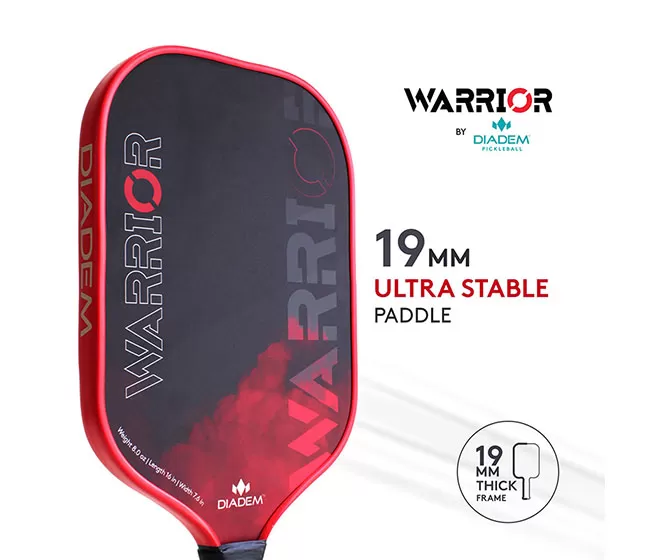 Diadem Warrior Pickleball Paddle (Red) 6 Diadem Warrior Pickleball Paddle (Red) - Image 4