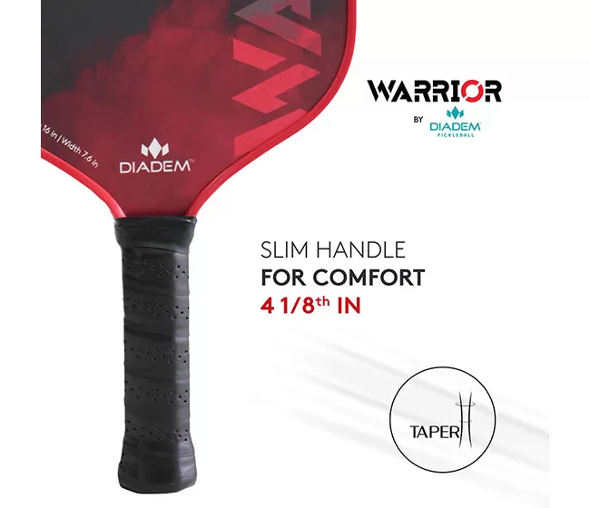Diadem Warrior Pickleball Paddle (Red) 8 Diadem Warrior Pickleball Paddle (Red) - Image 6