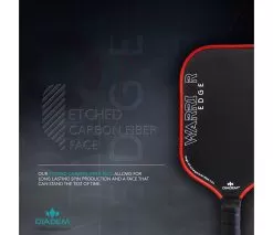 Diadem Warrior Edge Pickleball Paddle -Pickleball Shop YDWRE BLK 4