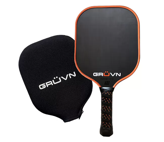GRUVN RAW-13S Carbon Fiber Pickleball Paddle (Orange) 3 GRUVN RAW-13S Carbon Fiber Pickleball Paddle (Orange)