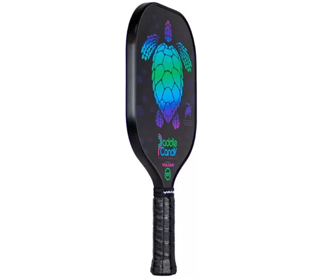 Vulcan V520 Paddle Candy Sea Turtle Pickleball Paddle (Black) 5 Vulcan V520 Paddle Candy Sea Turtle Pickleball Paddle (Black) - Image 3