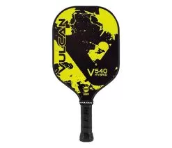 Vulcan V540 Hybrid Pickleball Paddle (Yellow Splatter)