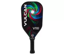 Vulcan V550 Hybrid Pickleball Paddle (Black Entropy)
