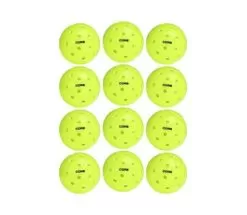 CORE Outdoor Neon Green Pickleball (12 Pack)