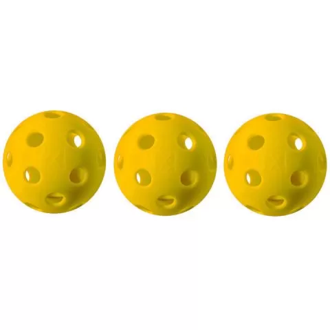 Franklin X-26 Indoor Yellow 3 Pack Pickleball 3 Franklin X-26 Indoor Yellow 3 Pack Pickleball