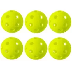 Franklin X-26 Indoor Lime Green Pickleball 6 Pack
