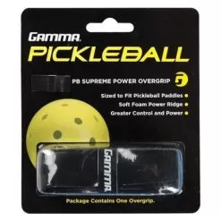 Gamma Black Supreme Power Pickleball Overgrip