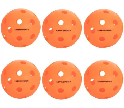 Onix Fuse Indoor Orange Pickleball (6 Pack) 4 Onix Fuse Indoor Orange Pickleball (6 Pack) - Image 2